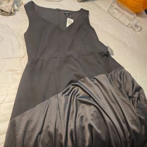 Black high-low dress